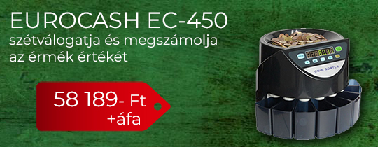 EuroCash EC-450 érmeszámláló